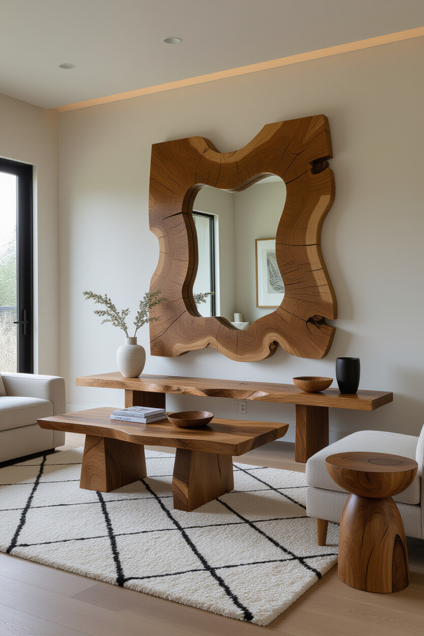 The Allure of Modern Rustic Mirrors in Contemporary Spaces