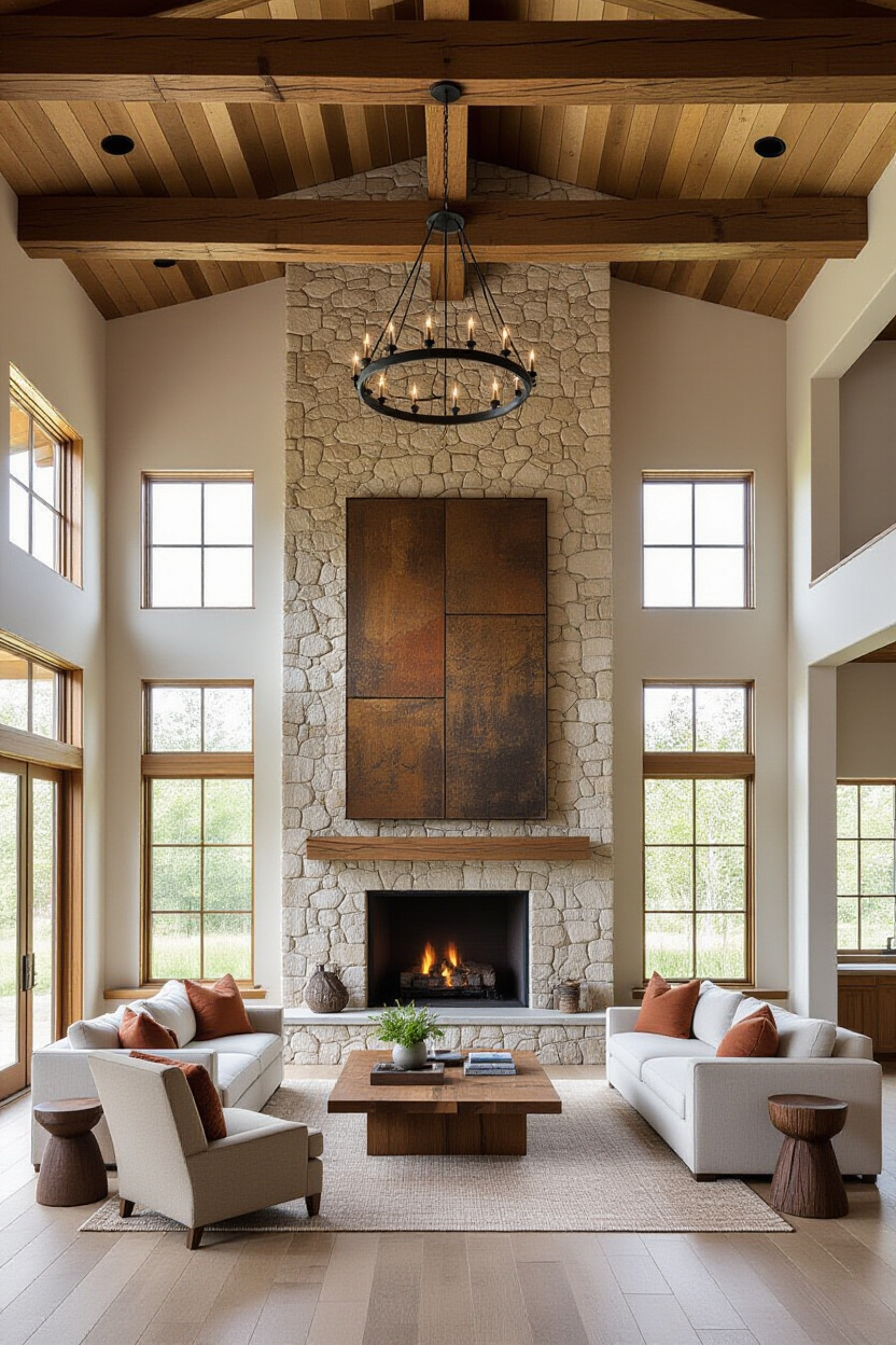 The Impact of Scale: Large Rustic Mirrors for Grand Spaces