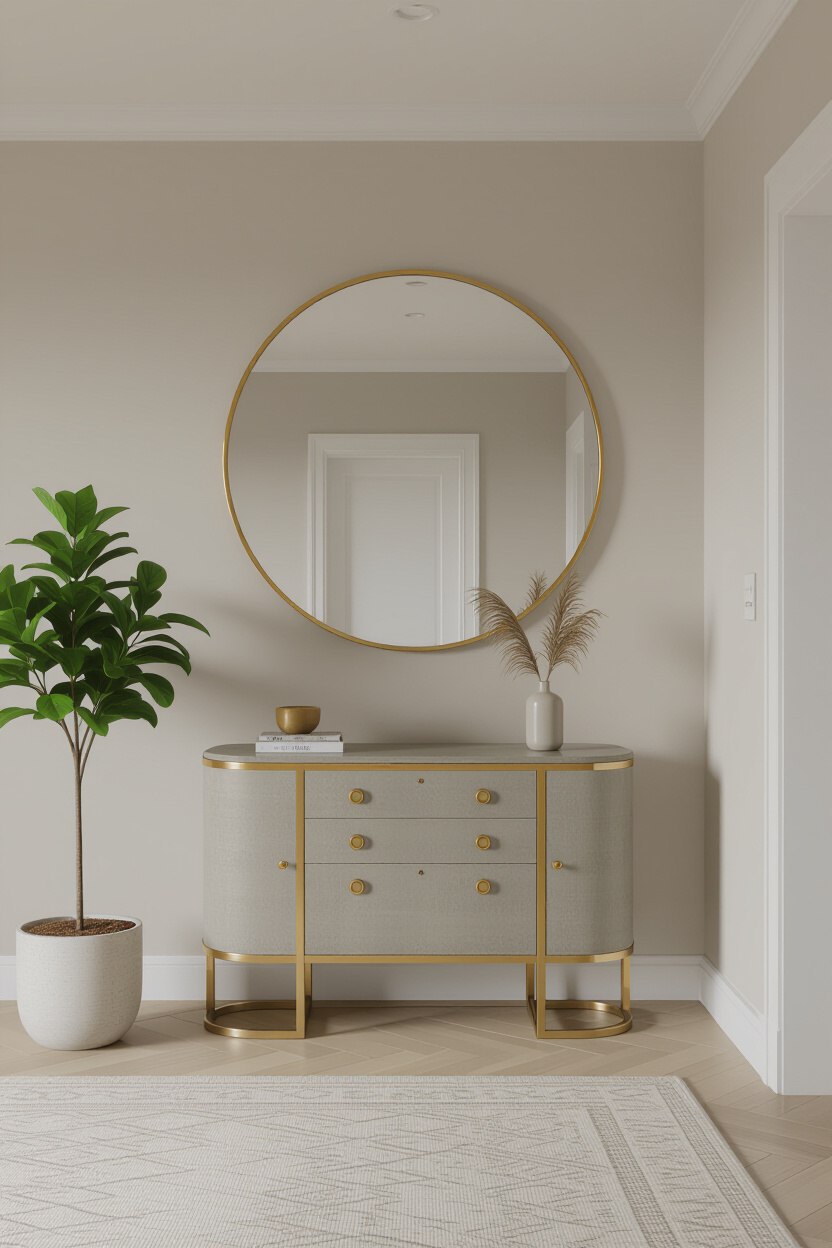 The Versatile Round Mirror for Entryway and Hallway Designs