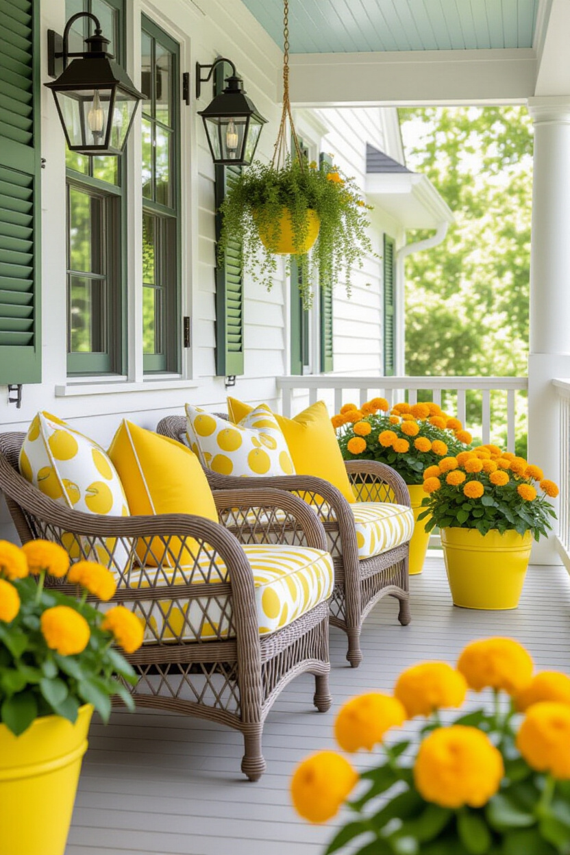 Trendy Summer Front Porch Decorating Ideas for Your Outdoor Space