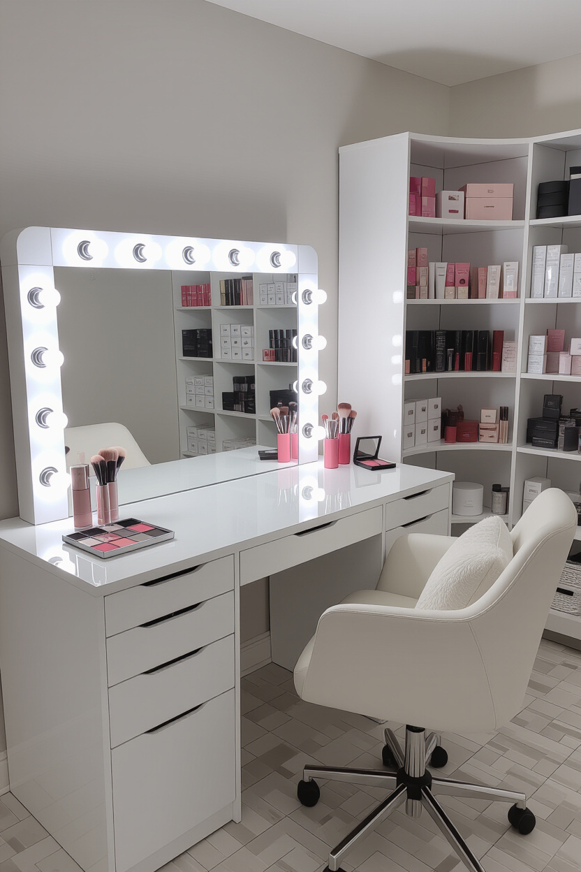 Vanity Desk with Mirror and Lights for the Ultimate Setup
