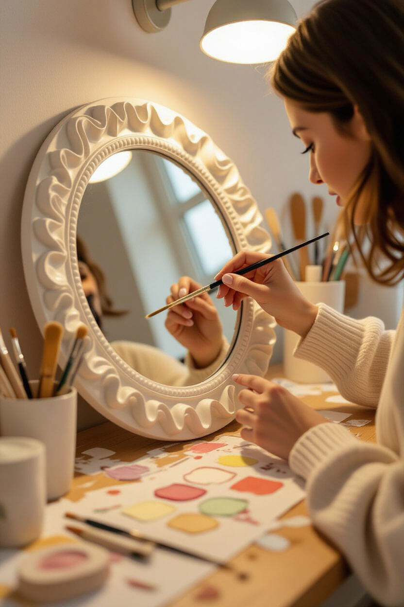 Wavy Mirror Frame DIY: Personalize Your Space